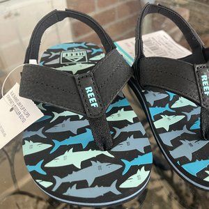 reef sandals * shoes * toddler size 5 * sharks * new with tags * summer